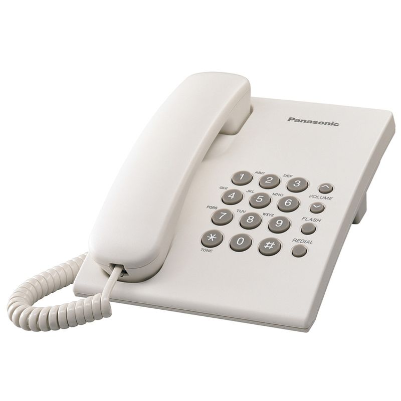 PANASONIC - Teléfono Alambrico PANASONIC TS500 Blanco