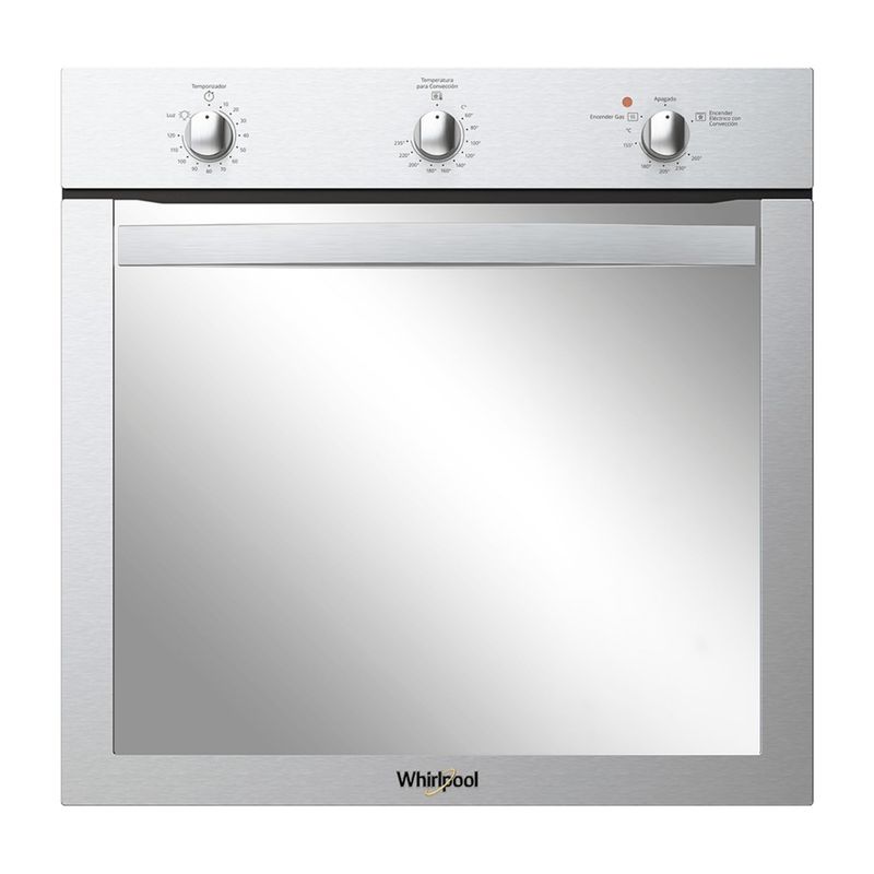 WHIRLPOOL - Horno de Empotrar WHIRLPOOL 60 cm Gas Propano WOA120S Gris