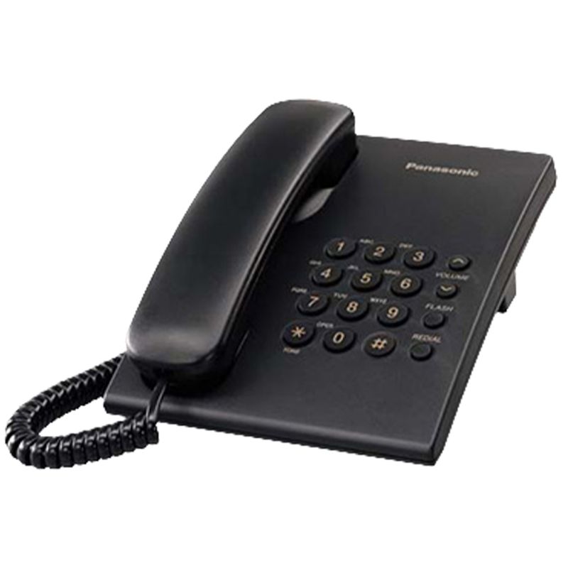 PANASONIC - Teléfono Alambrico PANASONIC TS500 Negro