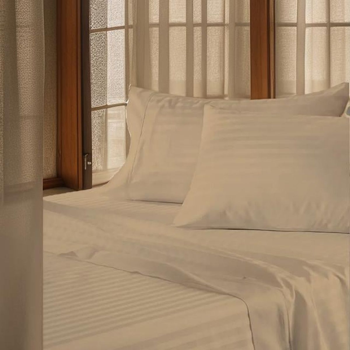 GENERICO - Juego de Sábanas Cama Sencilla Confort y Suavidad Color Beige