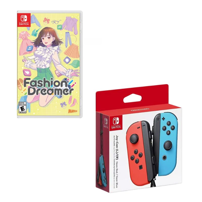 NINTENDO - Control Nintendo Switch Joy-con Neon Con Juego Fashion Dreamer