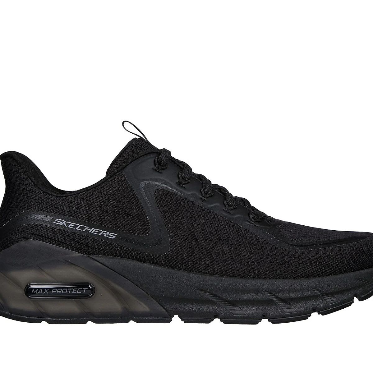 SKECHERS - Tenis Skechers Hombre Bajo Negro Max Protect Sport