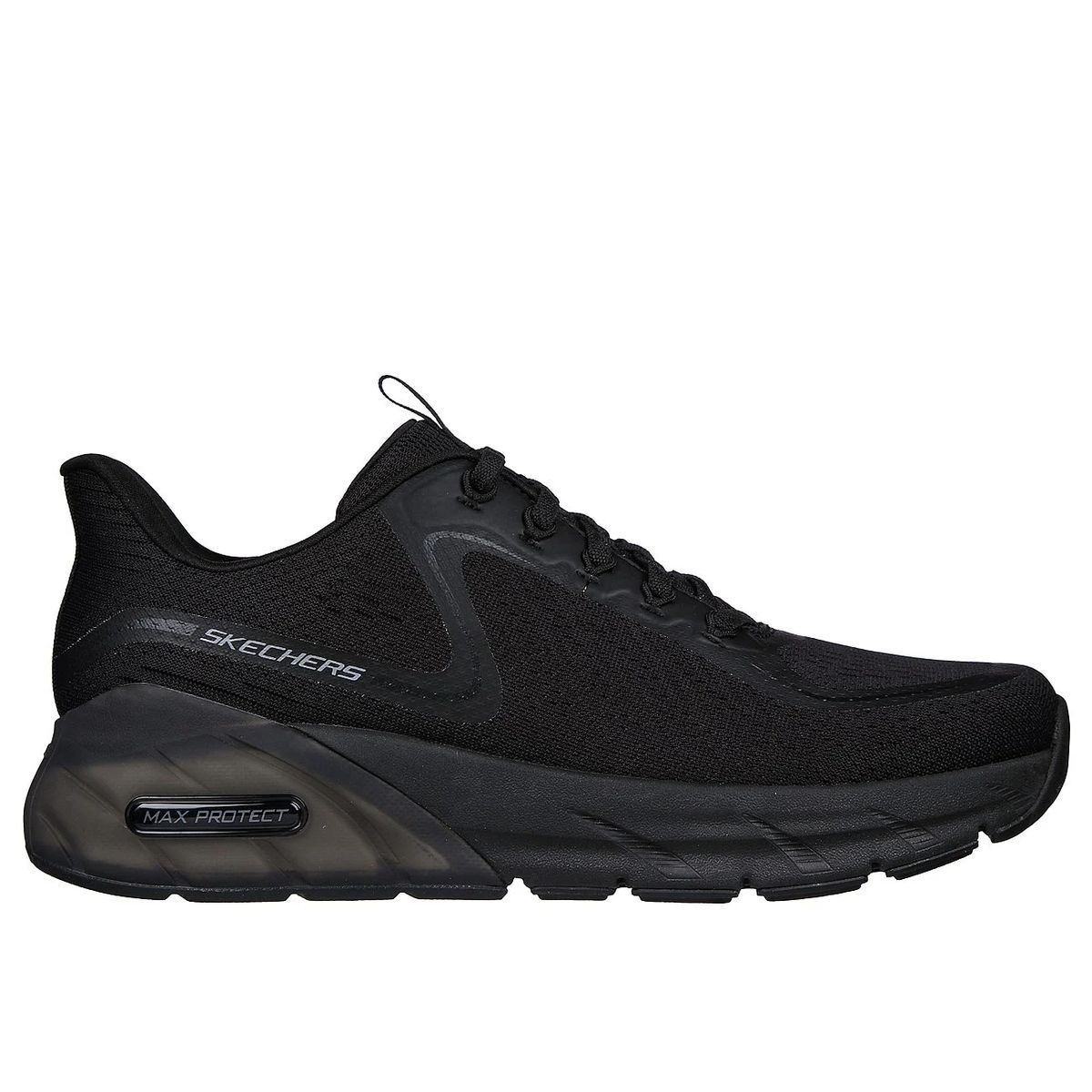 SKECHERS - Tenis Skechers Hombre Bajo Negro Max Protect Sport