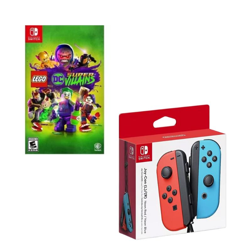 NINTENDO SWITCH - Control Nintendo Switch Joy-con Neon Con Juego Lego Ninja Go