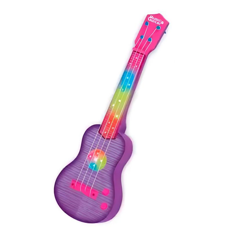 GENERICO - Guitarra Para Niña Juguete Luces + Sonido Regalo + Baterias