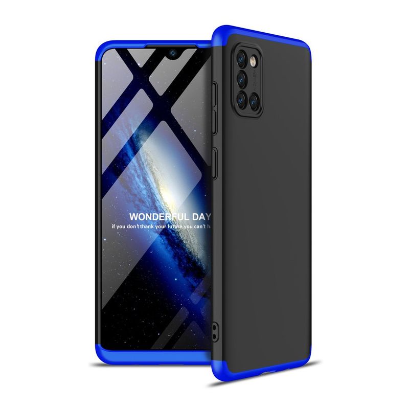 GENERICO - Funda Carcasa Estuche Protector Para Samsung A31 Negro Azul