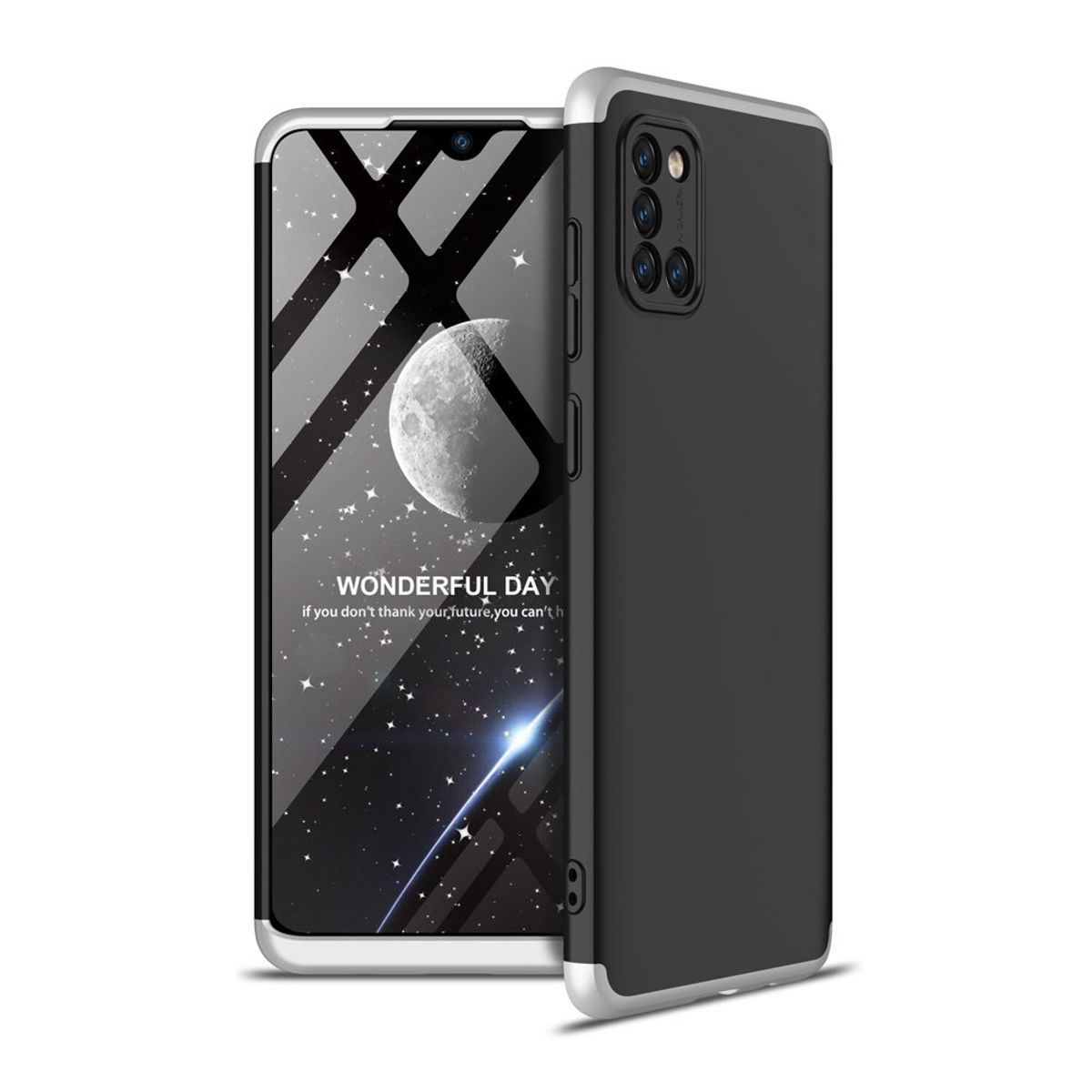 GENERICO - Funda Carcasa Estuche Protector Para Samsung A31 Negro gris