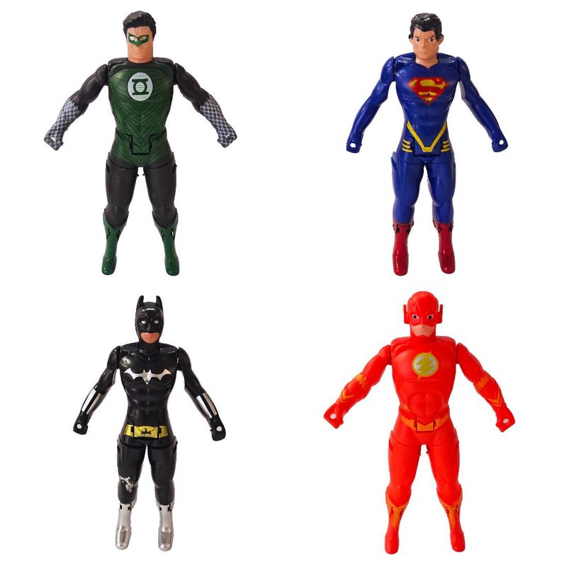 GENERICO - Superheroes Comics Juguete Niños Huevo Sorpresa X 4 Unidades