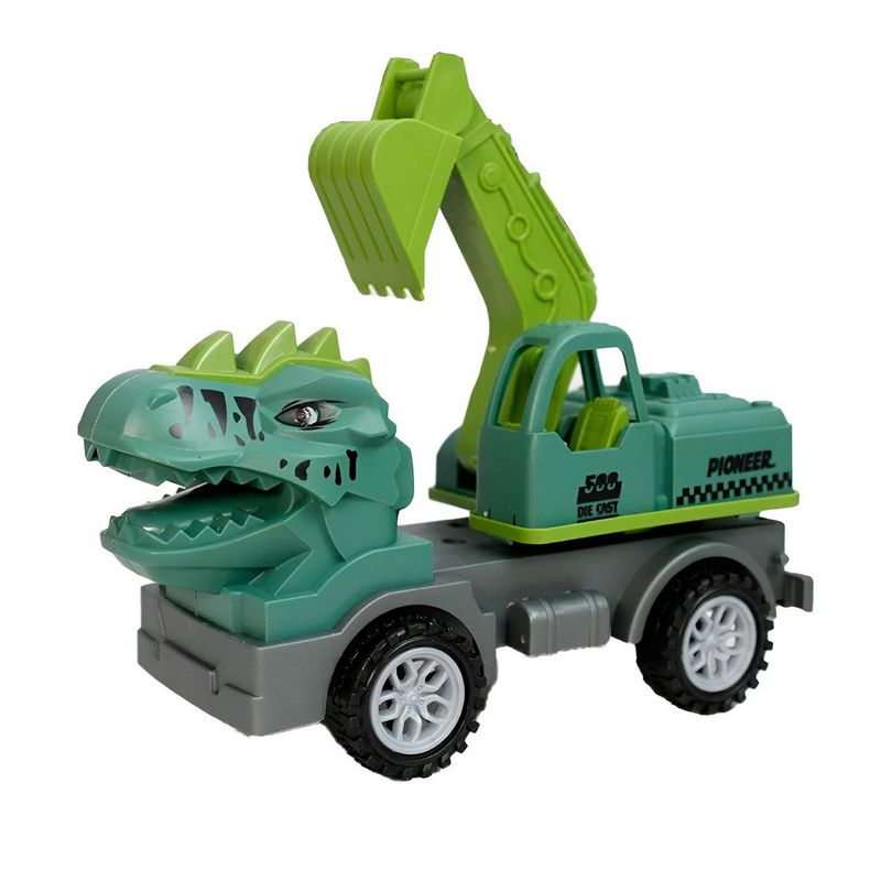 GENERICO - Retroexcavadora Bulldozer Dinosaurio Constructor Juguete