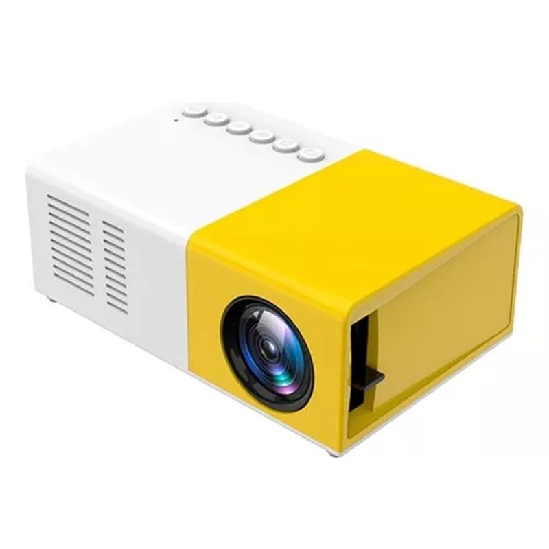 GENERICO - Mini proyector LED portátil Full HD 600 lúmenes Usb Av Yg300