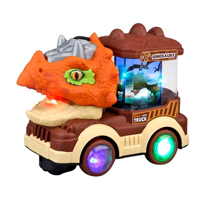 GENERICO - Carro Camion Dinosaurio Carrusel Luz Juguete Niño + Baterias