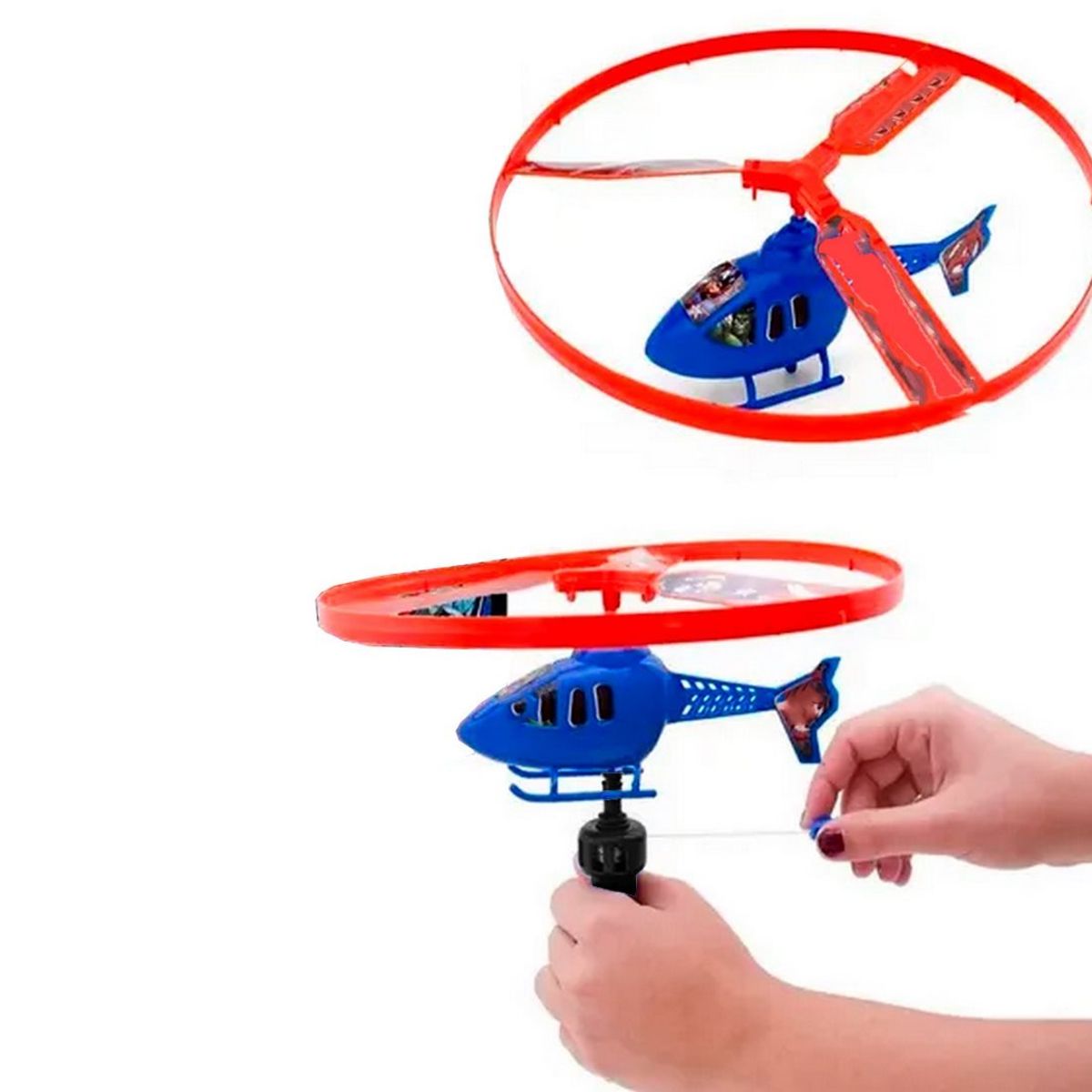 GENERICO - Helicoptero Volador Impulsado Aerodinamico Juguete Niños