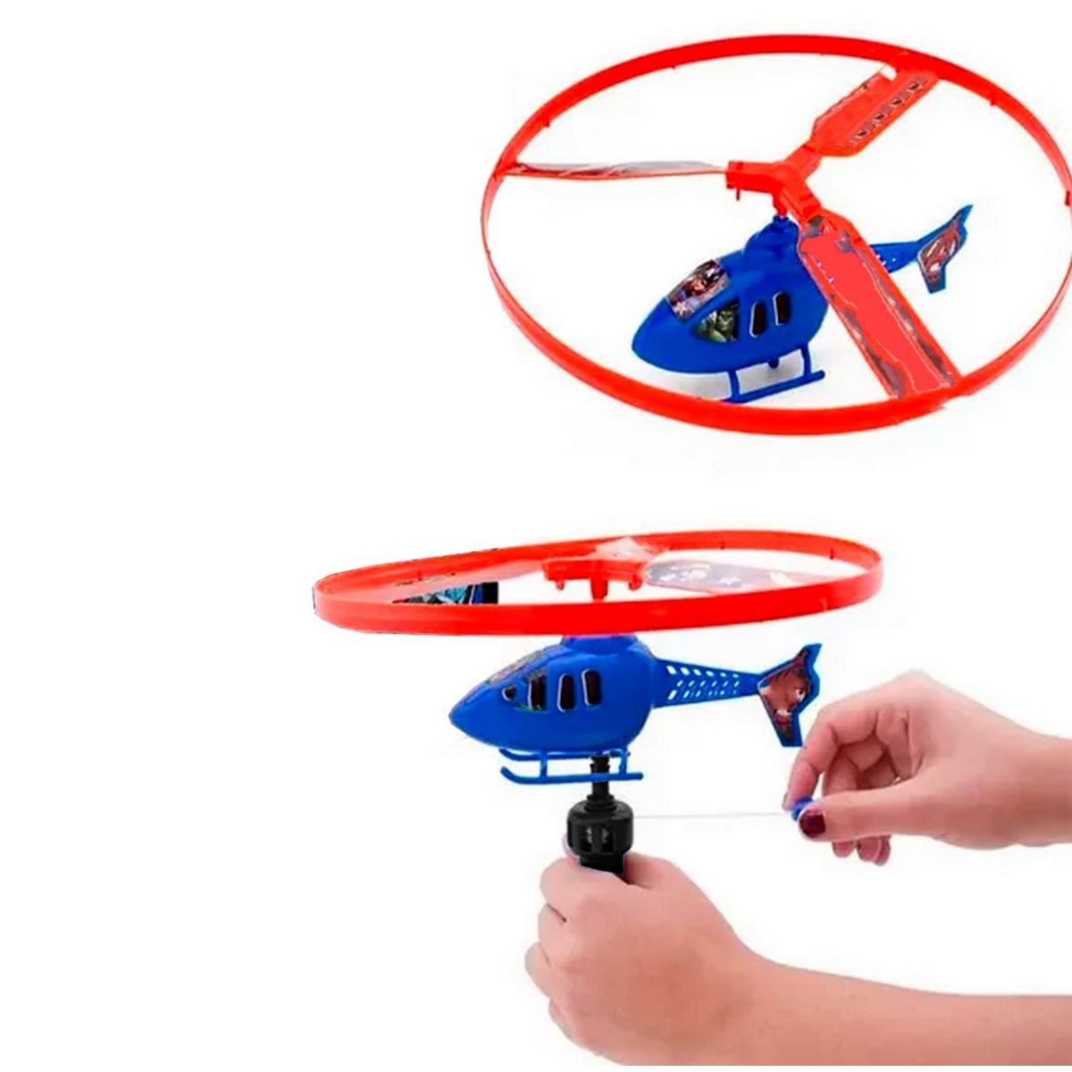 GENERICO - Helicoptero Volador Impulsado Aerodinamico Juguete Niños