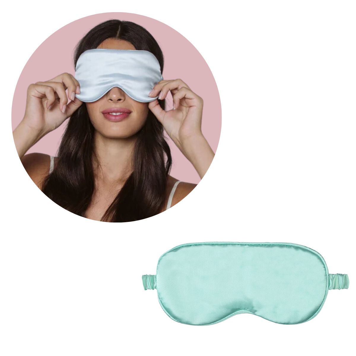 GENERICO - Máscara Antifaz Cubre Ojos para Dormir Descansar en Satín