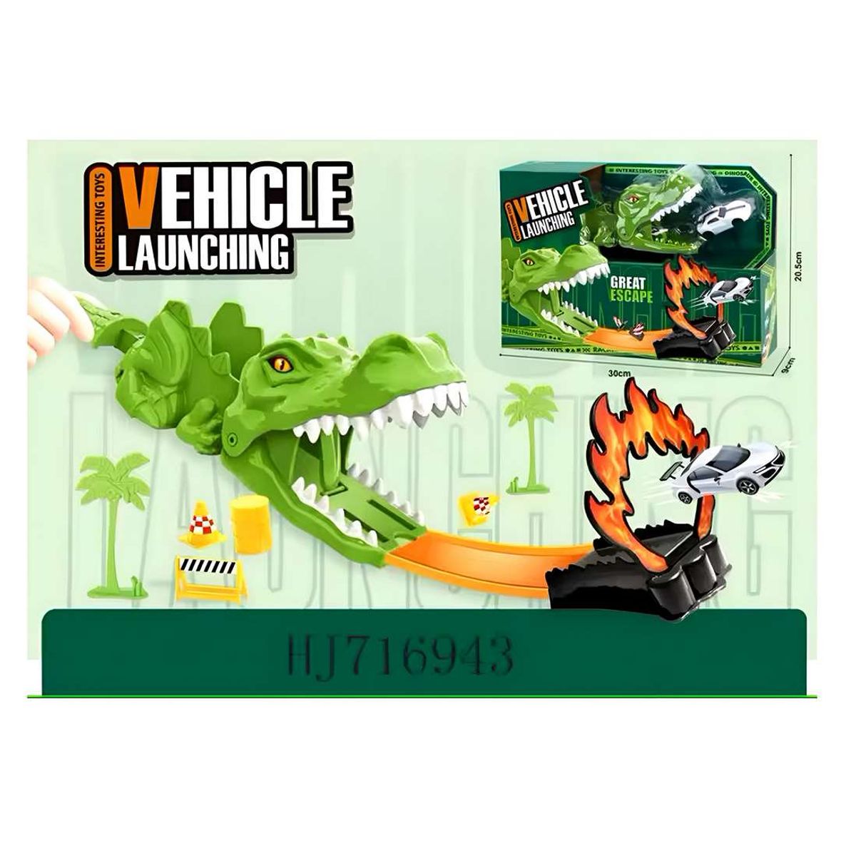 GENERICO - Pista De Carros Dinosaurio Devorador Gran Escape Juguete