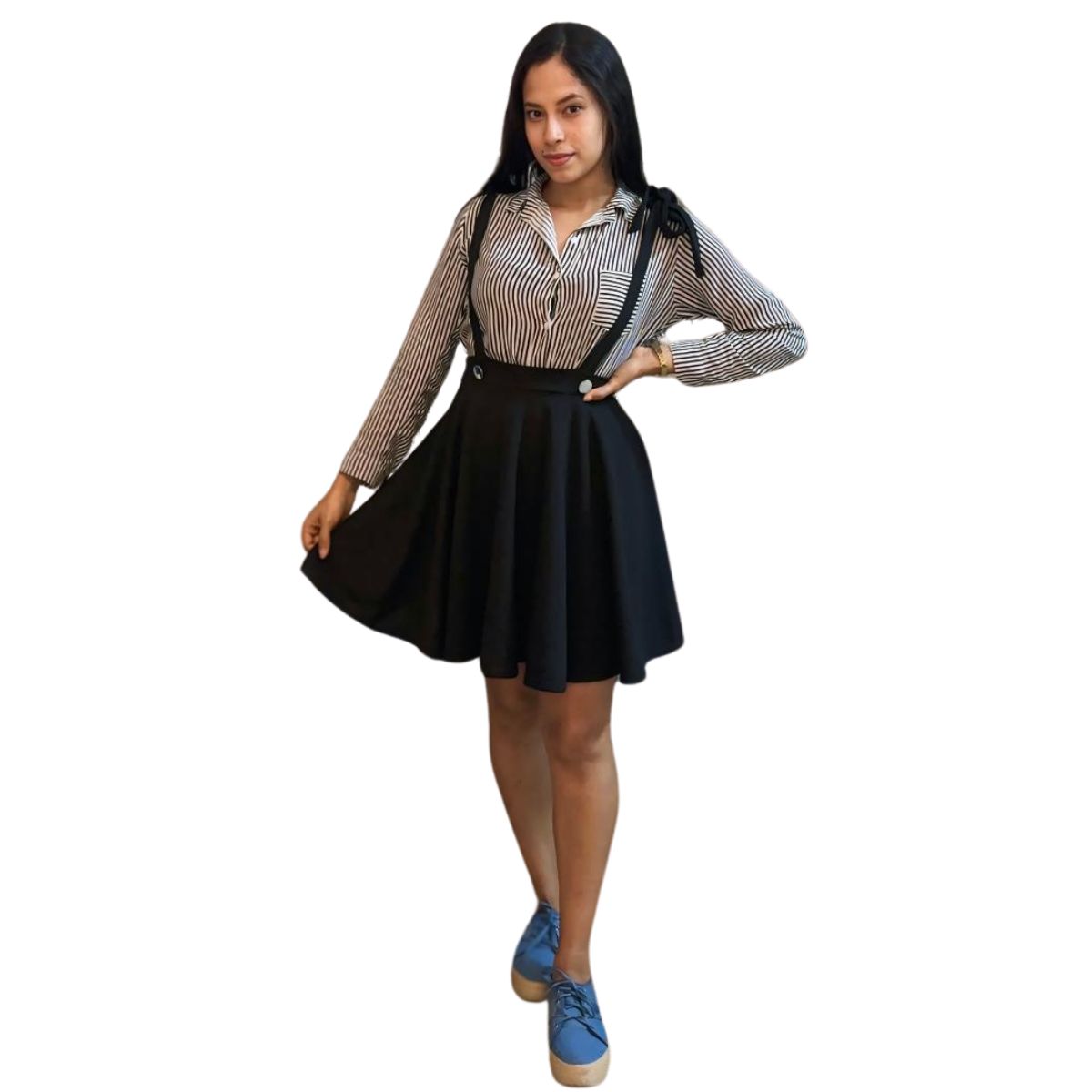 NEGRELI - FALDA JARDINERA DE MUJER REF-M17