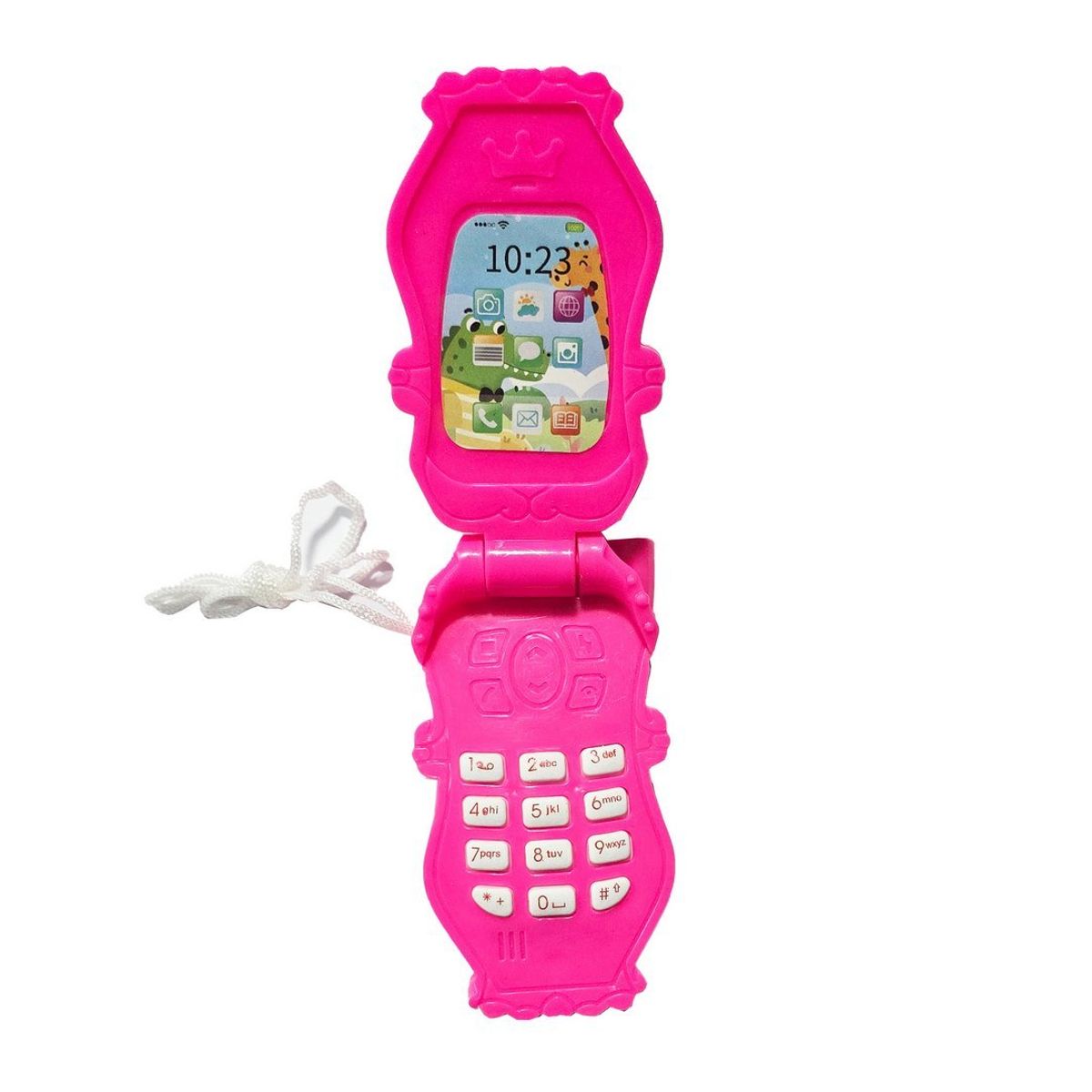 GENERICO - Teléfono Celular Juguete Musical Luces Bebe Niño + Bateria