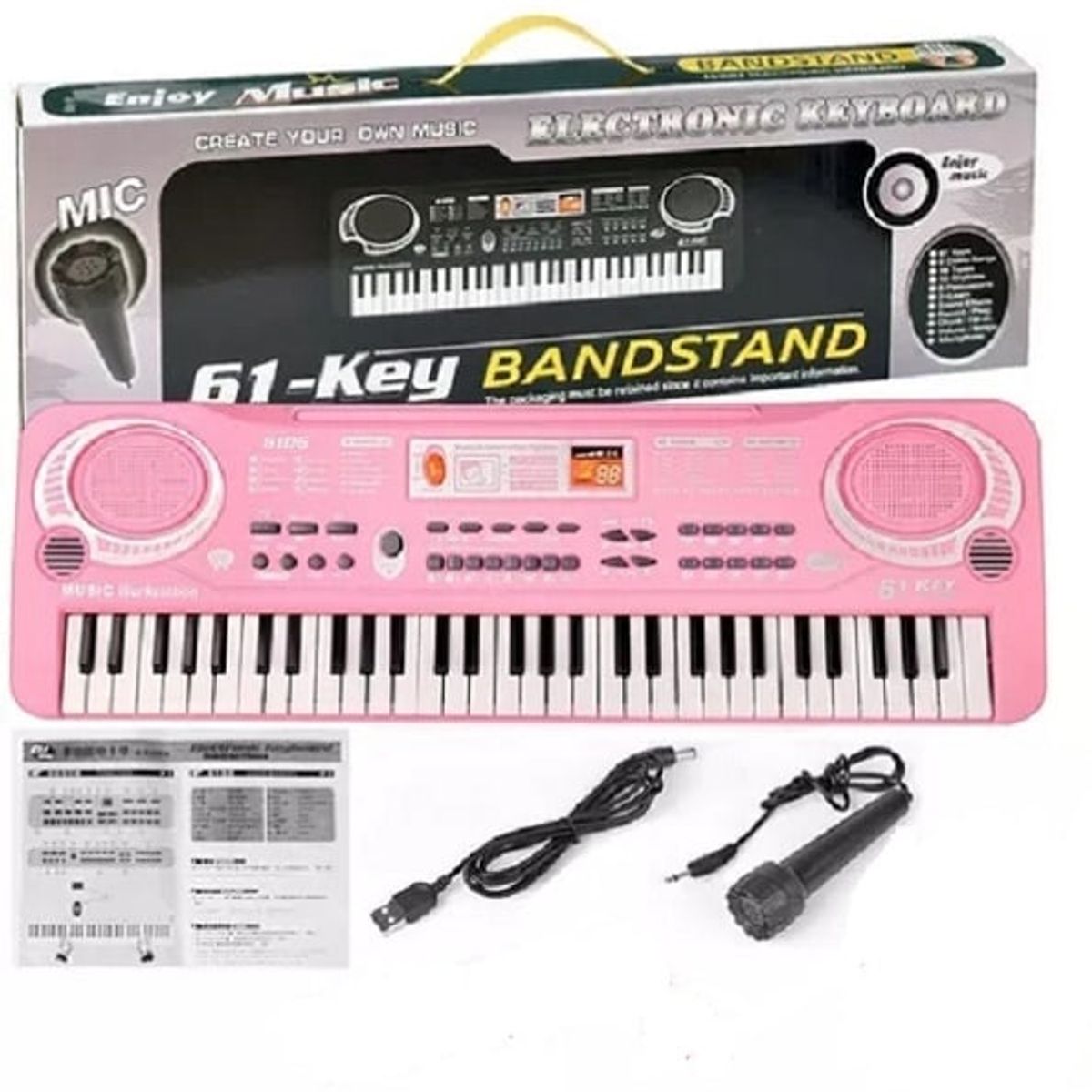 GENERICO - Piano Organeta Teclado Para Niños 61 Teclas