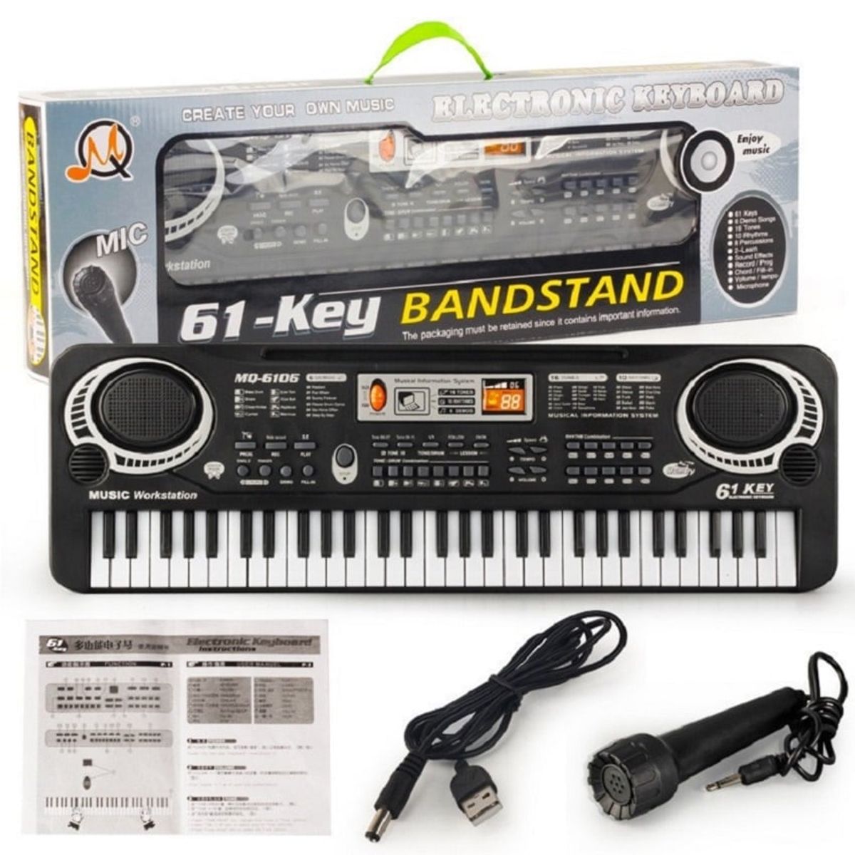 GENERICO - Piano Organeta Teclado Para Niños 61 Teclas