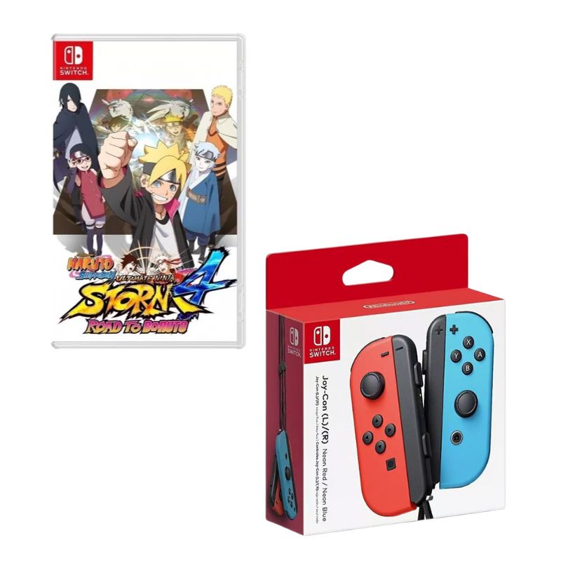 NINTENDO SWITCH - Control Nintendo Switch Joy-con Neon Con Juego Naruto