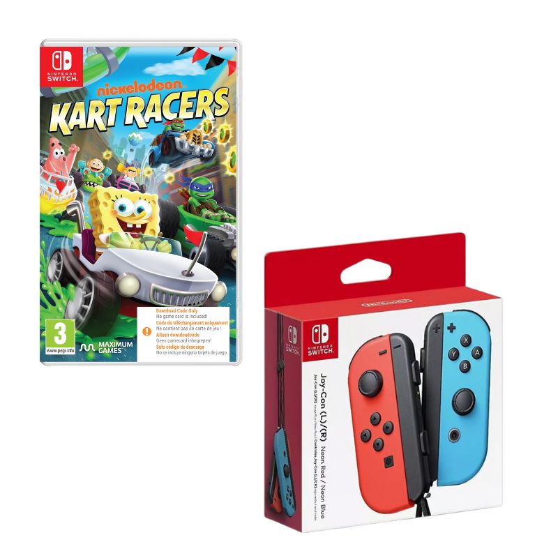 NINTENDO SWITCH - Control Nintendo Switch Joy-con Neon Con Juego Need For Speed Hot Pursuit