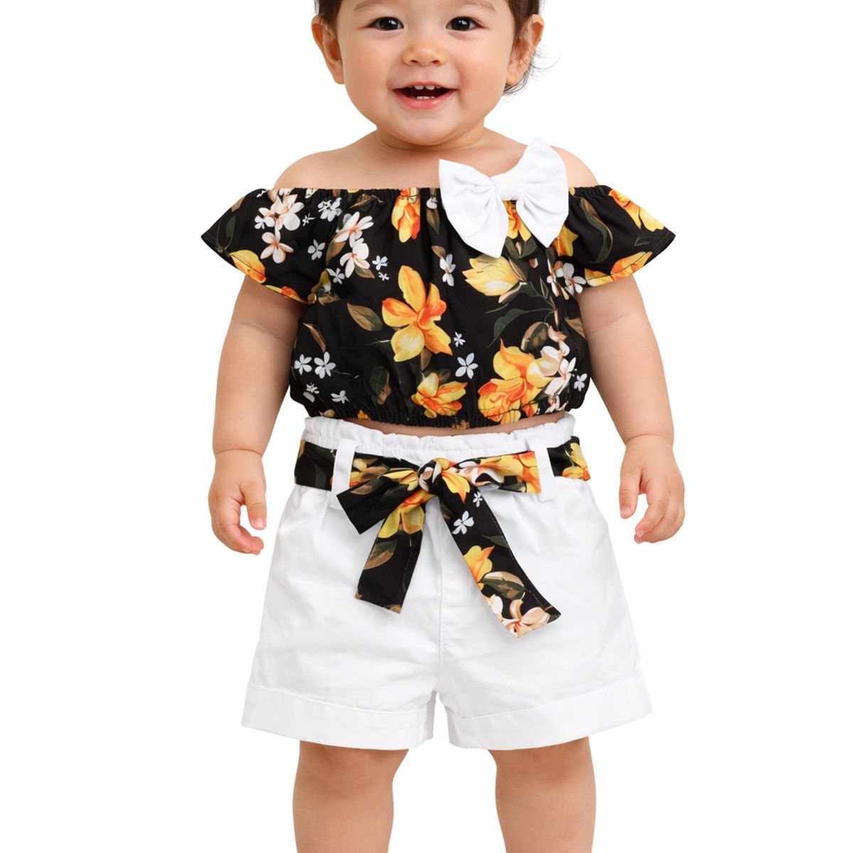 LUSOLSI - Conjuntos de vestir Prendas Ropa Blusa y pantalon corto para niñas