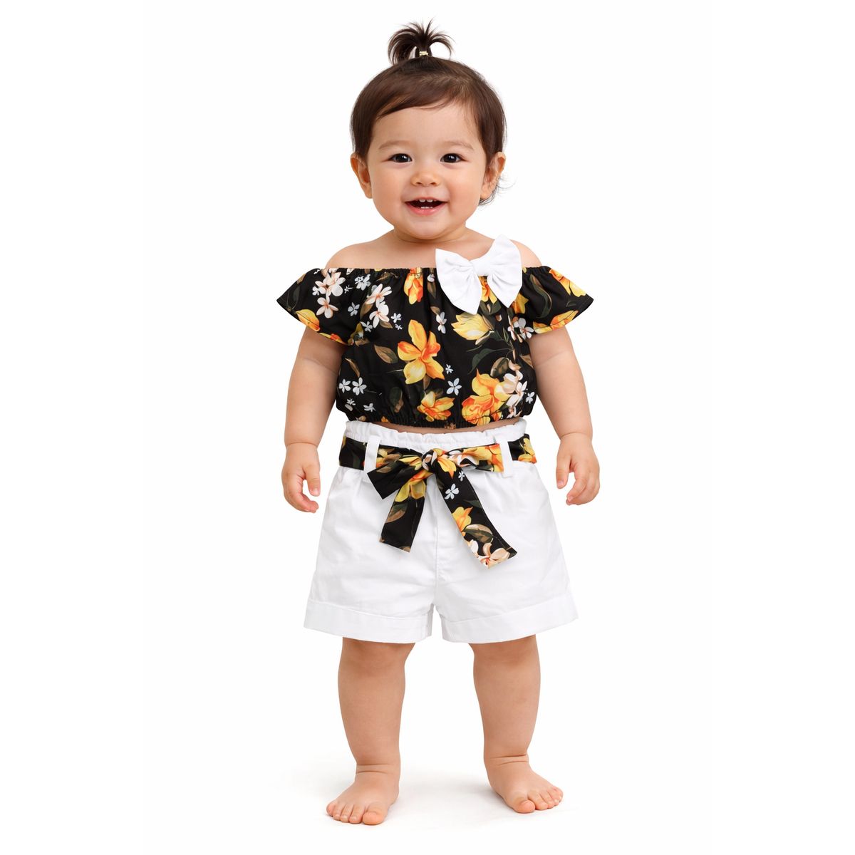 LUSOLSI - Conjuntos de vestir Prendas Ropa Blusa y pantalon corto para niñas