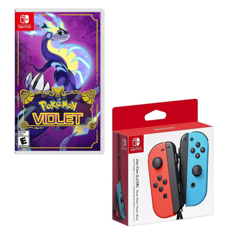 NINTENDO SWITCH - Control Nintendo Switch Joy-con Neon Con Juego Pokémon Violet