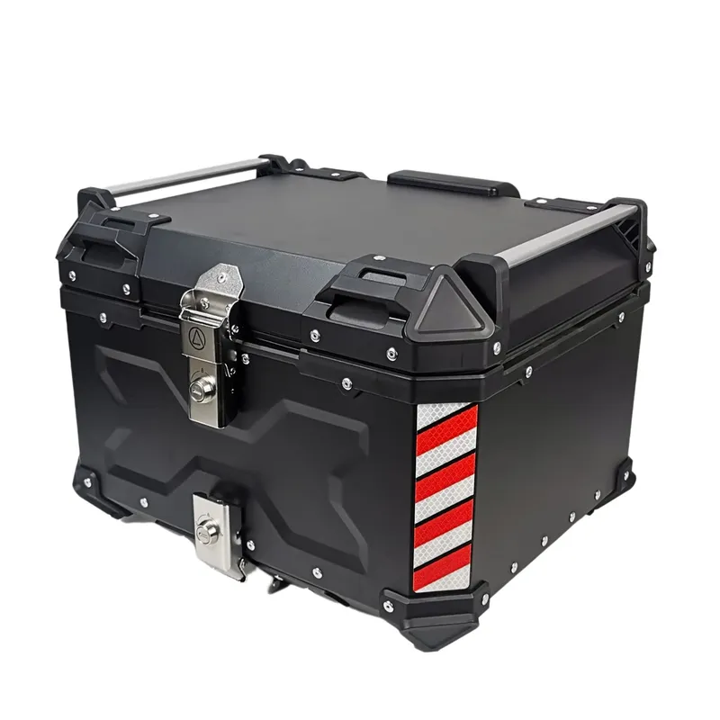 GENERAL - BAÚL ALUMINIO METALWOLF 55 LT CON ESPALDAR Y BASE
