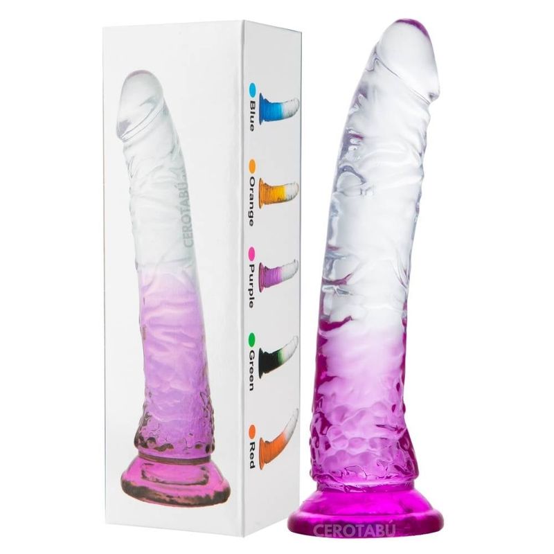 GENERICO - Dildo Consolador Pene Adam Juguete Sexual Adherente 20cm Morado