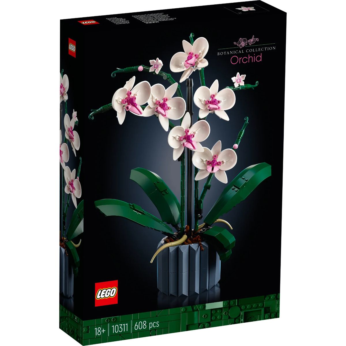 LEGO - Lego Set Construcción Orquídea 608 Piezas Adulto Original