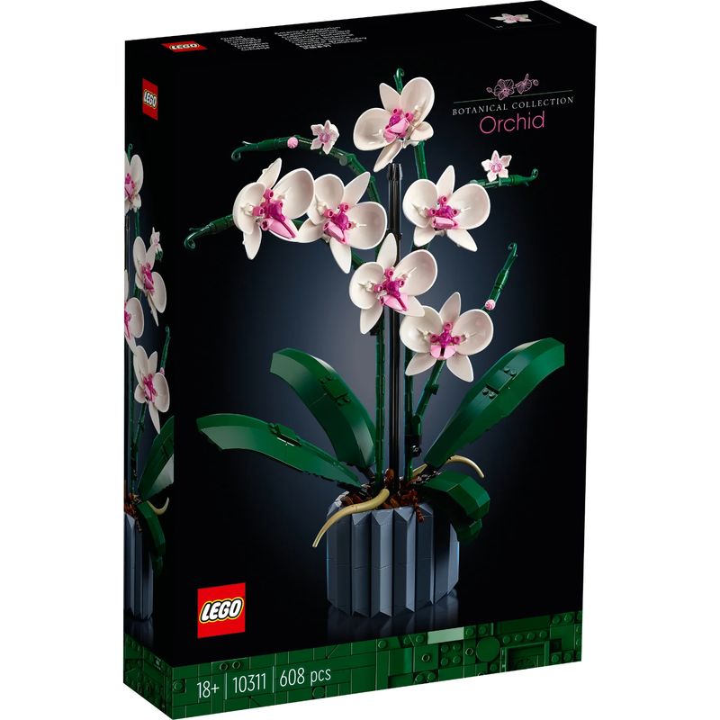LEGO - Lego Set Construcción Orquídea 608 Piezas Adulto Original