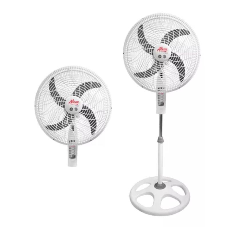 ALTEZZA - Ventilador Altezza 2 En 1 18" Pedestal Malla Plastica Blanco Pro