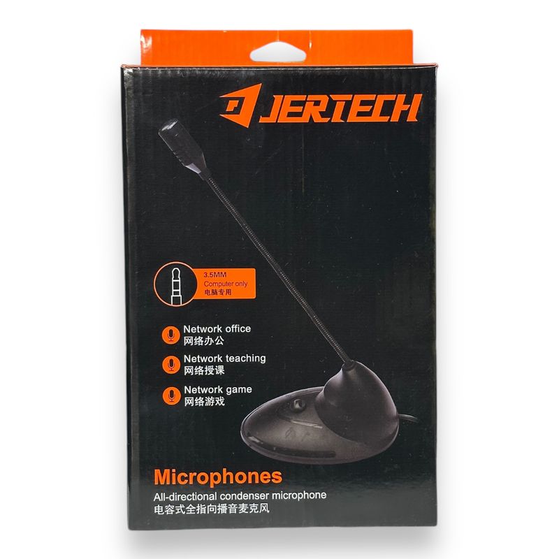GENERICO - MICROFONO DE ESCRITORIO JERTECH PARA PC 35MM