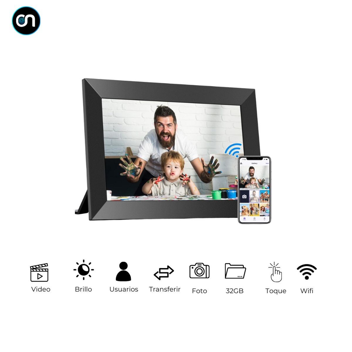 GENERICO - Portarretrato marco de fotos inteligente digital wifi 32gb