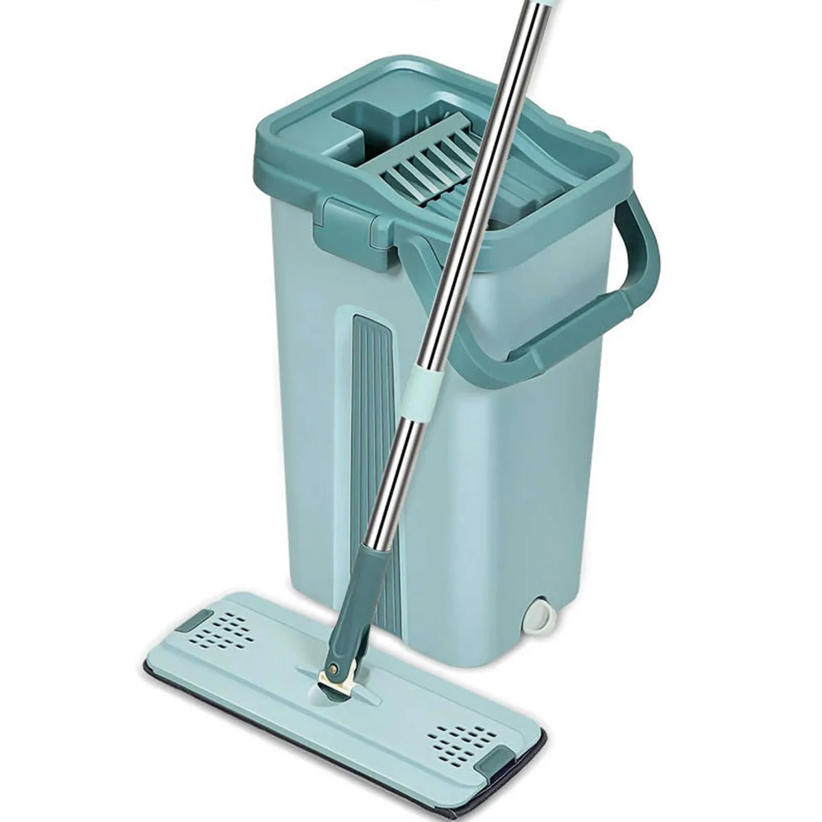 TRIPLE CLEAN - Balde Rectangular Con Mopa 7 Lt