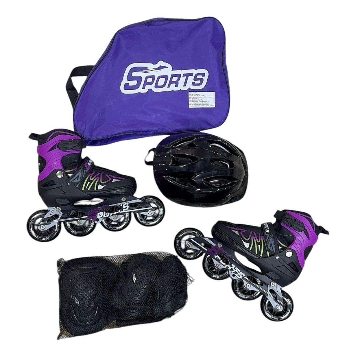 GENERICO - Patines Sport Semiprofesionales Morado Lineas T M