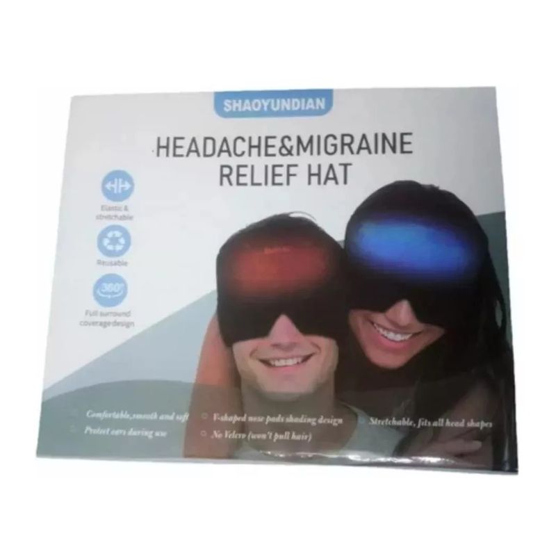 GENERICO - Gorro Gel Alivio Dolor Cabeza Migraña Compresa Frio Caliente