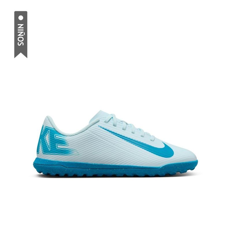 NIKE - Zapatillas Turf Nike Jr Vapor 16 Club Niño-Azul