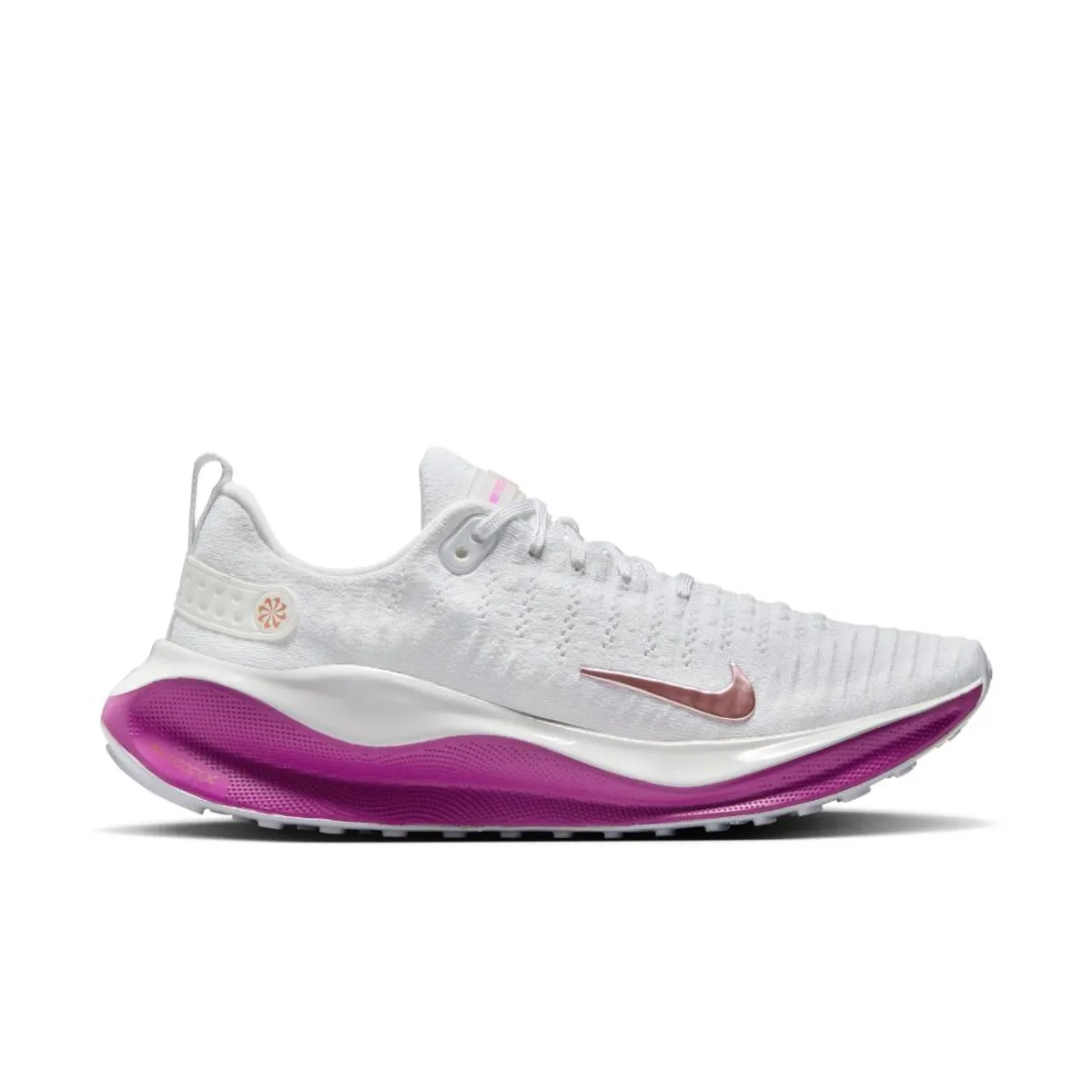 NIKE - Tenis Nike Reactx Infinity Run 4 Mujer-Blanco/Fucsia