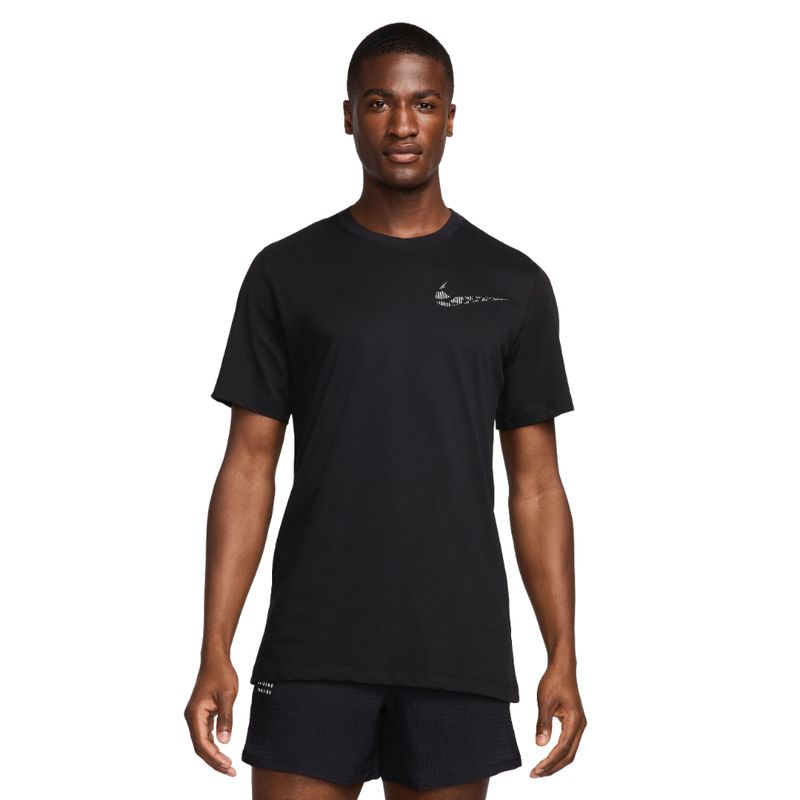 NIKE - Camiseta Nike Tee Run Division Fa24-Negro