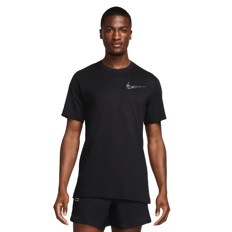 NIKE - Camiseta Nike Tee Run Division Fa24-Negro