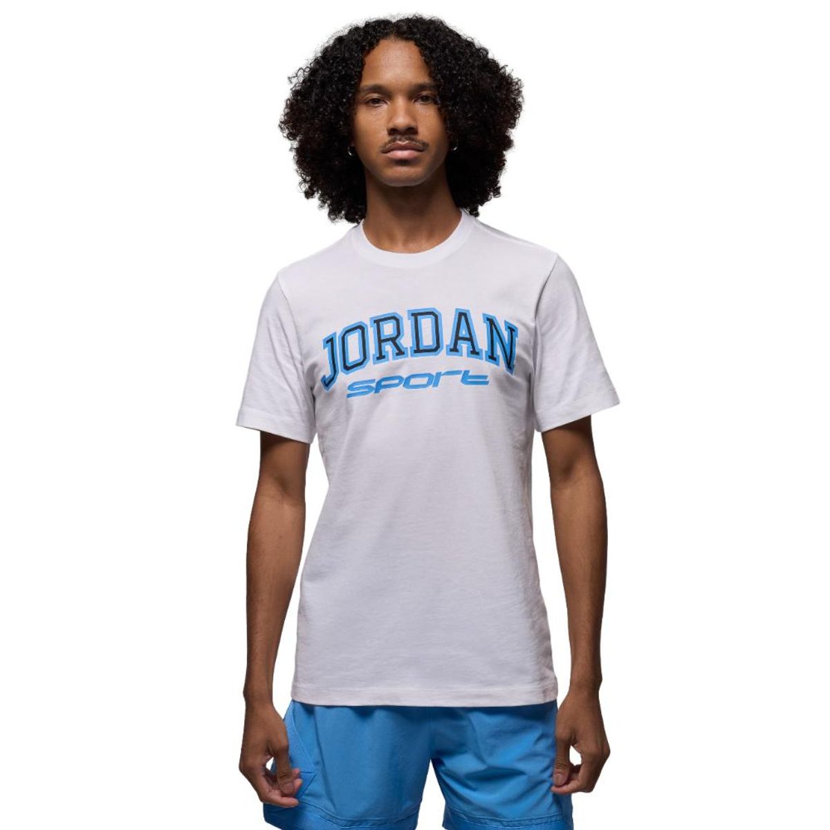 NIKE - Camiseta Jordan Sport Arch Short Sleeve Crew-Blanco