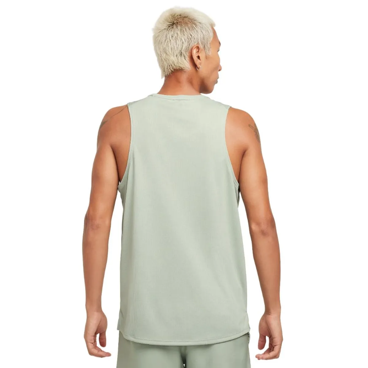 NIKE - Camiseta Esqueleto Nike Miler Tank-Verde Oliva