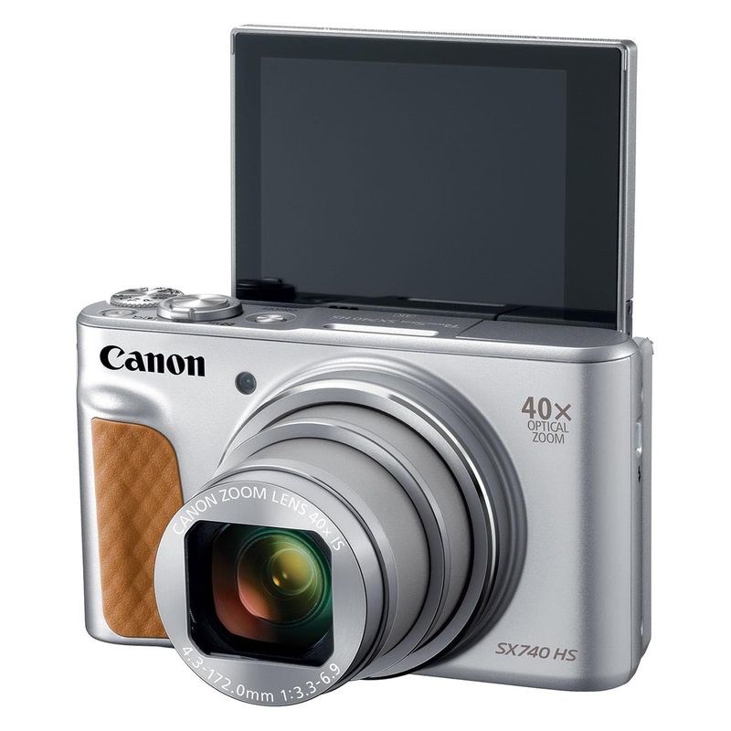 CANON - Cámara Canon PowerShot SX740 HS Compacta 20,3 MG 4K 40X Zoom Silver