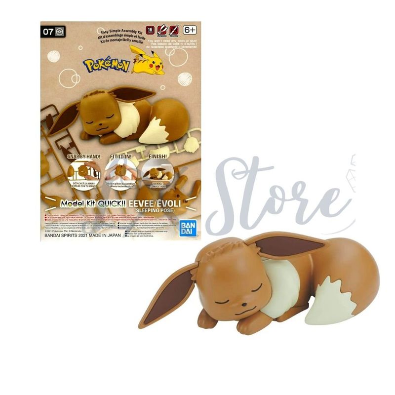 BANDAI - Juguete para Armar Eevee dormido Bandai Model Kit Pokémon