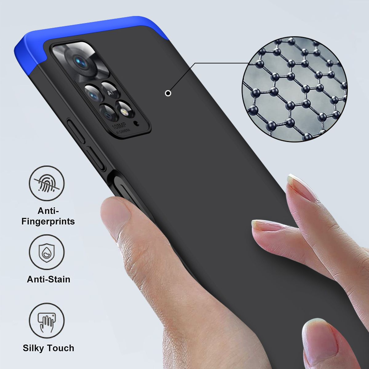 GENERICO - Funda Carcasa Estuche Protector Para Redmi note 11 Pro Azul