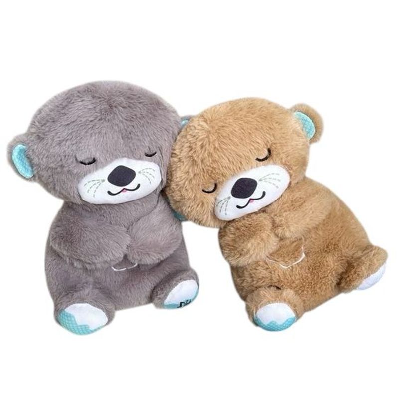 GENERICO - Peluche Nutria con luz y movimiento ideal para relajar