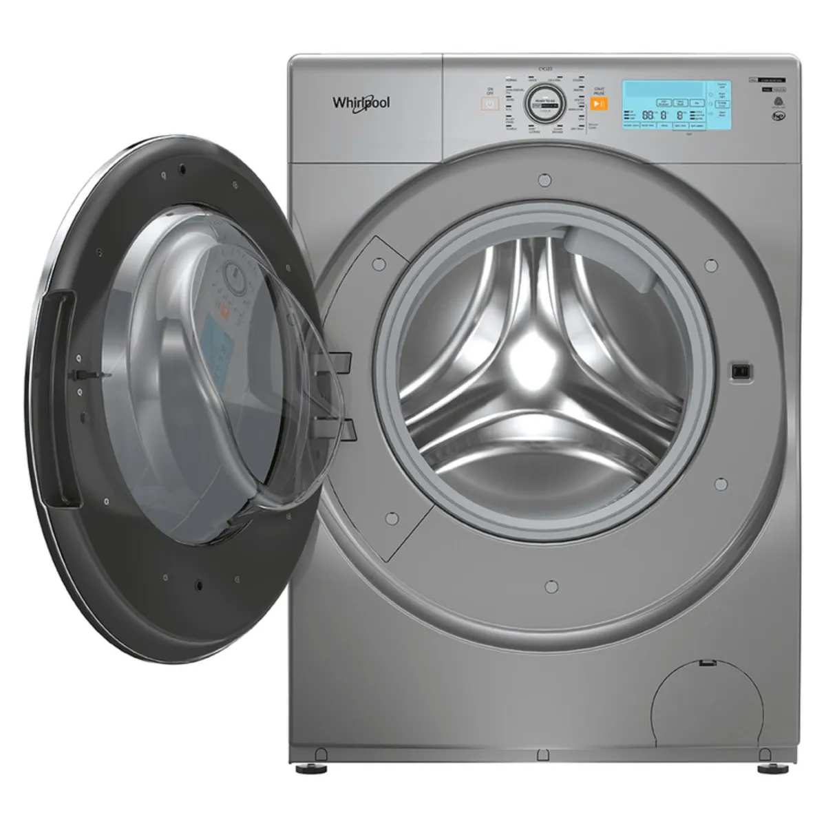 WHIRLPOOL - Lavasecadora WHIRLPOOL 10 Kg Carga Frontal 7MWFC5090KC Gris