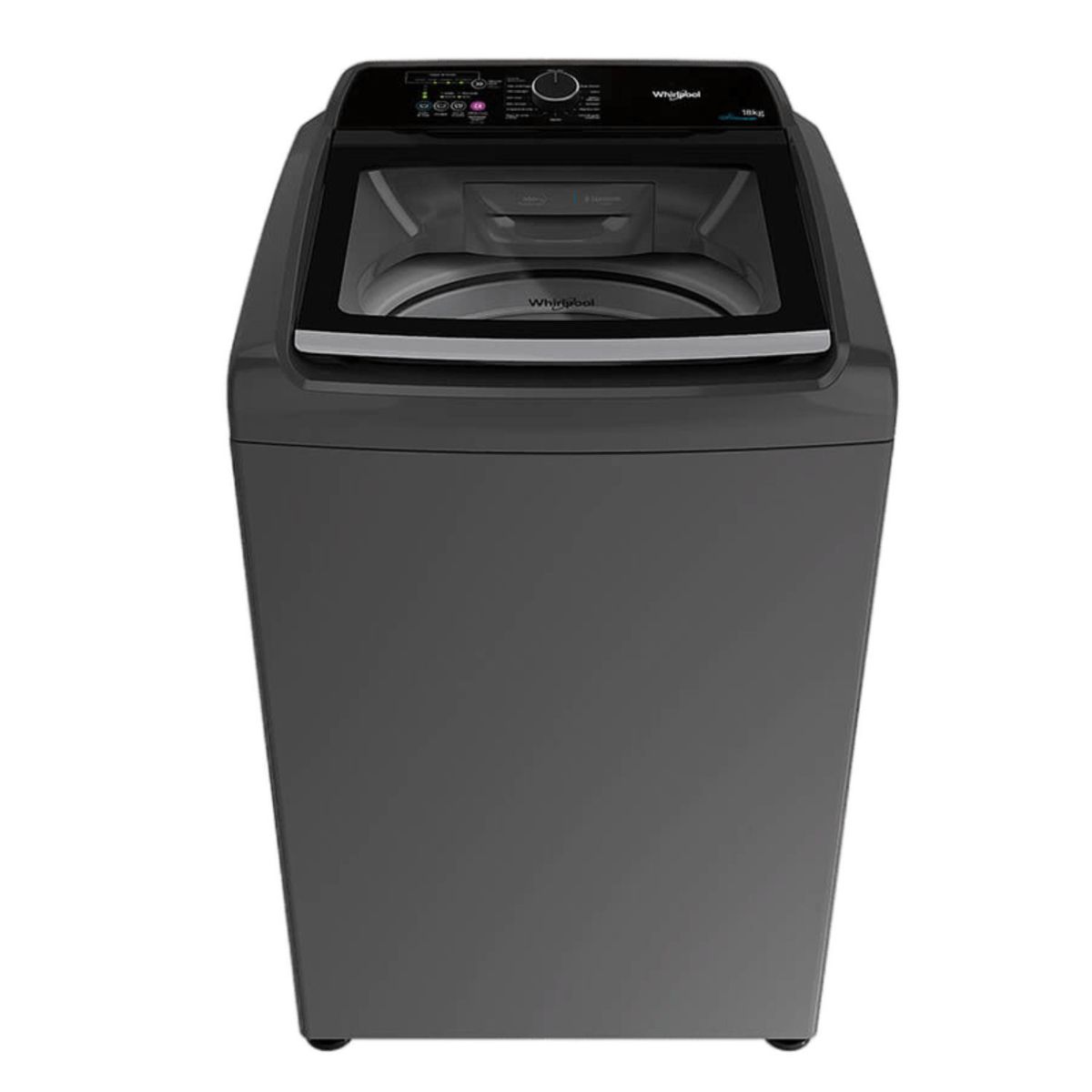 WHIRLPOOL - Lavadora WHIRLPOOL 18 Kilos Carga Superior WWG18BSHLA Gris